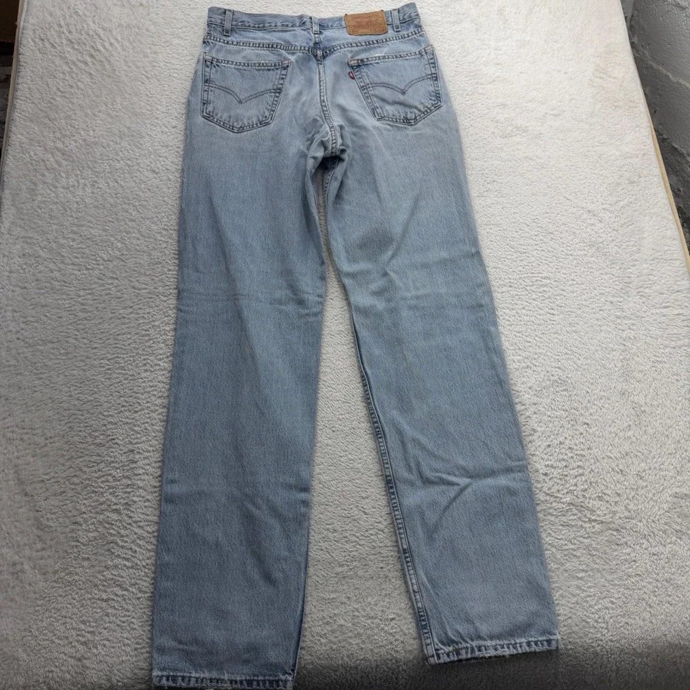 Vintage Levis 550 Relaxed Fit Jeans Mens 34x36 Light Wash Blue Tapered 90s 0550
